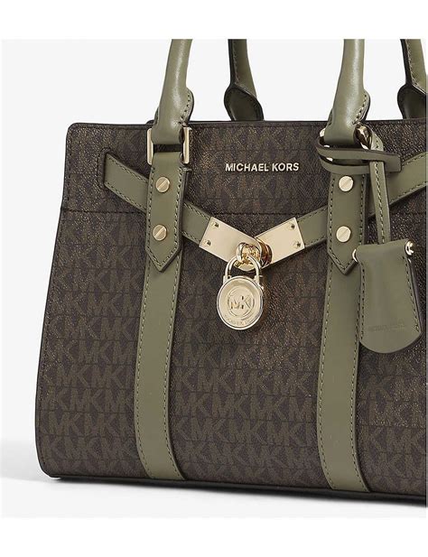 hamilton michael kors green bag|Michael Kors Hamilton bag discount.